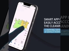 เครื่องดูดฝุ่นหุ่นยนต์ม็อบปั่นคู่พร้อมถังเก็บน้ำควบคุมด้วยไฟฟ้าแบบ Self Clean Mop Station